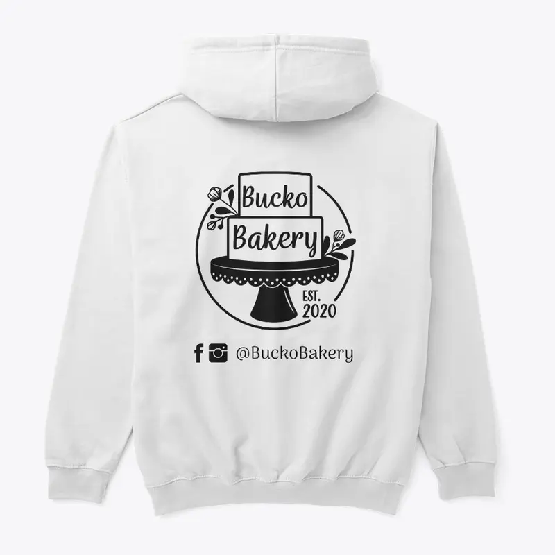 Bucko Bakery Simple Black Logo Apparel