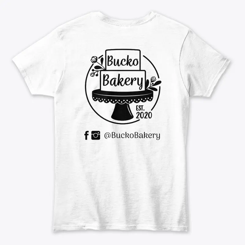 Bucko Bakery Simple Black Logo Apparel